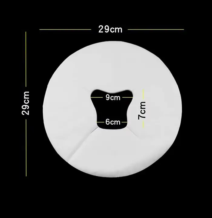Juste d'oreiller en tissu non tissé pour table de massage