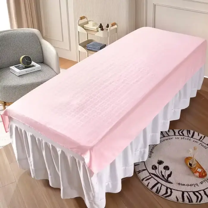 Drap de couverture de lit de Massage Spa, couverture de Table de Salon de beauté avec sans trou pour