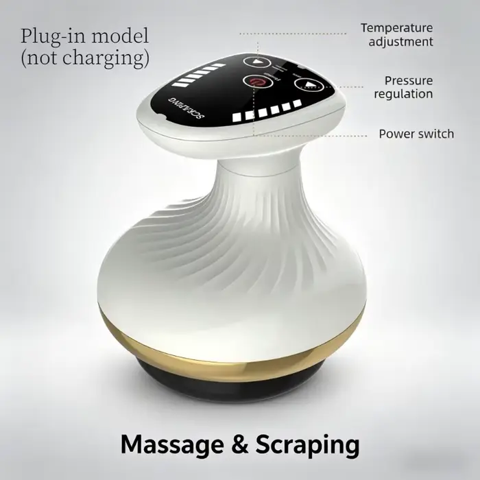 Masseur à ventouses électrique utilisé pour le massage par grattage, appareil de beauté anti-celluli