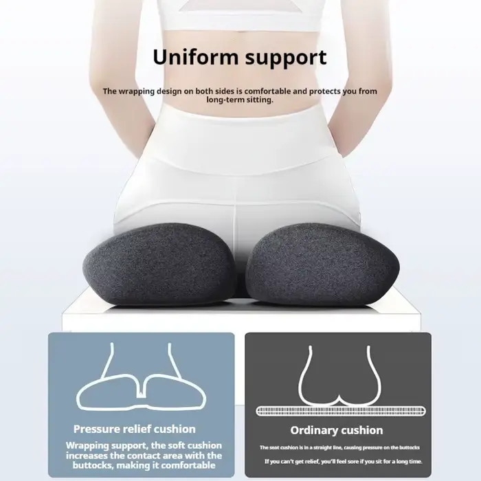 Coussin de soulagement de la pression du coccyx assis au bureau