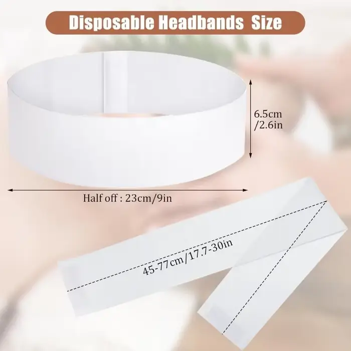 100/50/30 pièces jetables Spa bandeaux pour le visage Non-tissé doux soins de la peau couvre-chef pour femmes Salons beauté esthéticienne fournitures