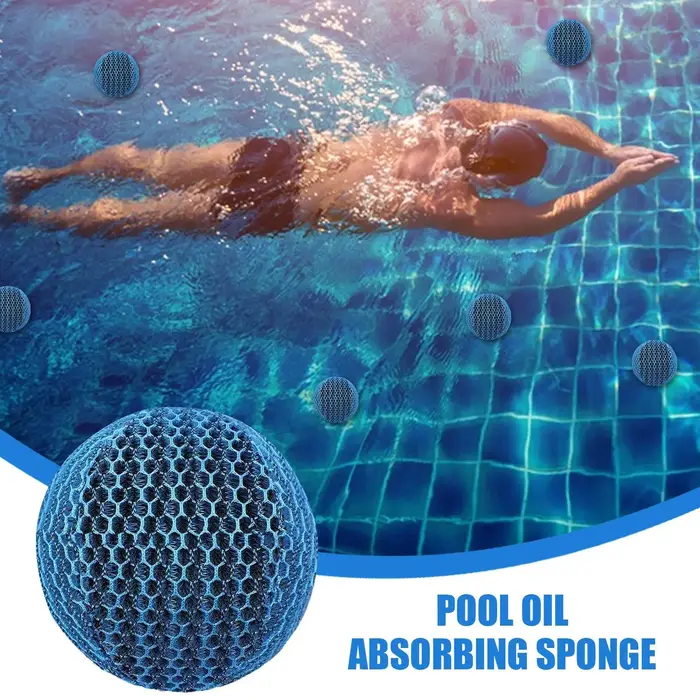 Éponge absorbante de saleté pour spa, boules de skimmer réutilisables pour nettoyer les spas et piscines, éliminateur de crème solaire, boule de skimmer anti-saleté