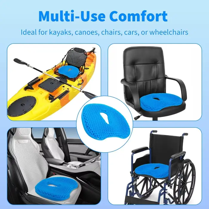 Coussin de siège, coussin orthopédique en mousse à mémoire de forme pour le coccyx, soulagement des douleurs du coccyx, de la sciatique et du dos, oreiller portable lavable pour le bureau