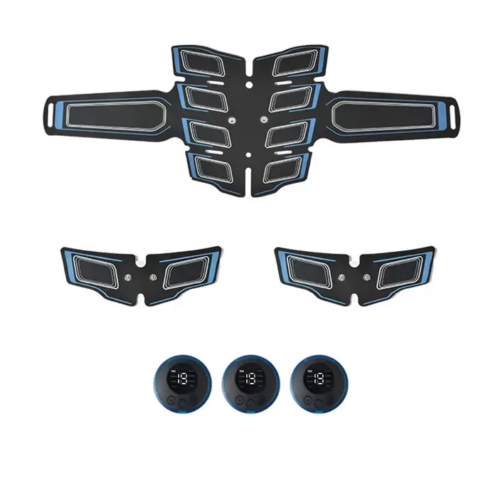 Entraîneur musculaire abdominal aste USB, masseur musculaire abdominal portable, ceinture d'entraîne
