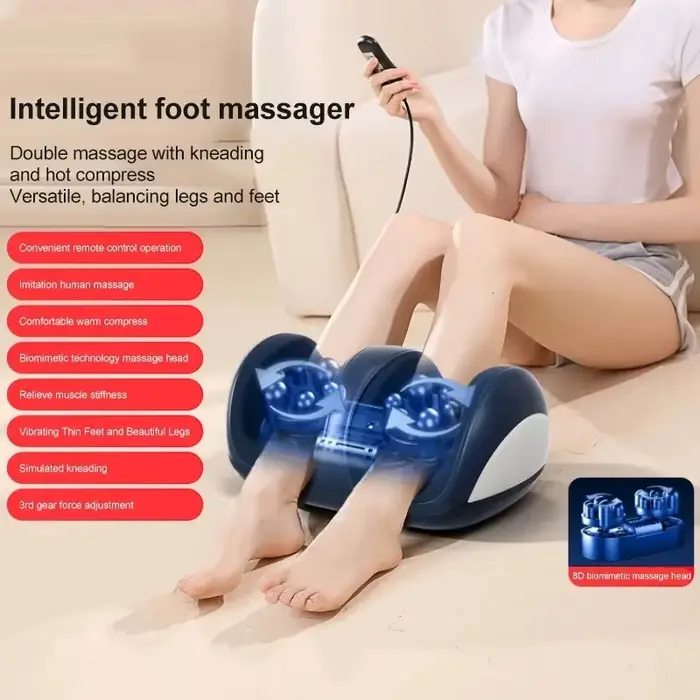 Grands masseurs électriques pour les pieds et les jambes - Massage des semelles chaudes, appareil de