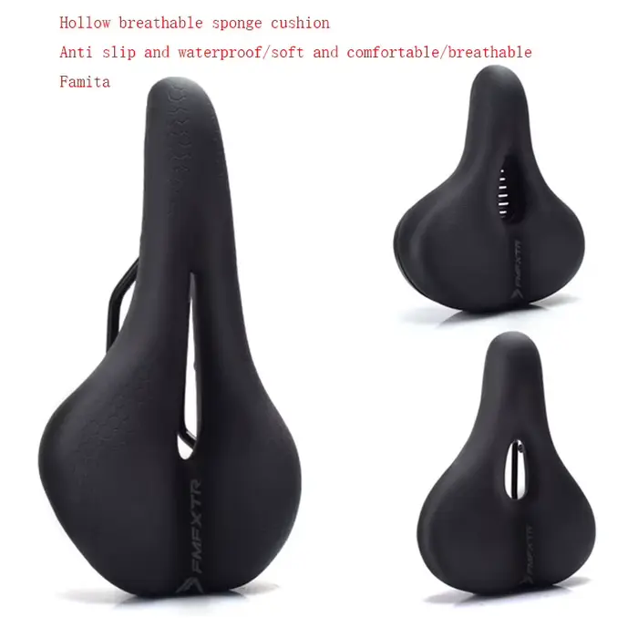 FMFXTR Coussin de siège de vélo – Mousse à mémoire de forme épaisse et housse de selle imperméable pour vélos de montagne – Confort absorbant les chocs