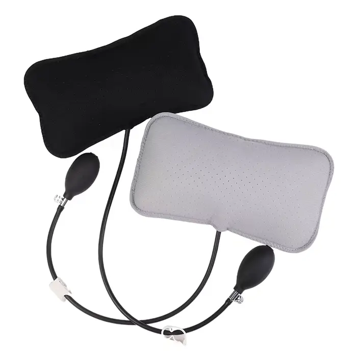 Oreillers conception orthopédique pour soulager les maux de dos Portable cou épaule Posture Massage Correct coussin de soutien lombaire gonflable