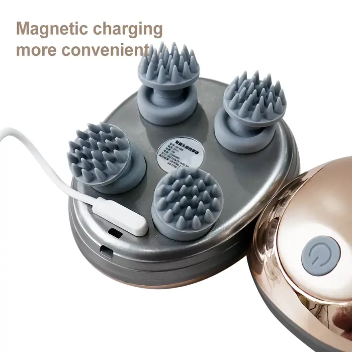 Mini Machine de Massage de tête en Silicone pour cuir chevelu