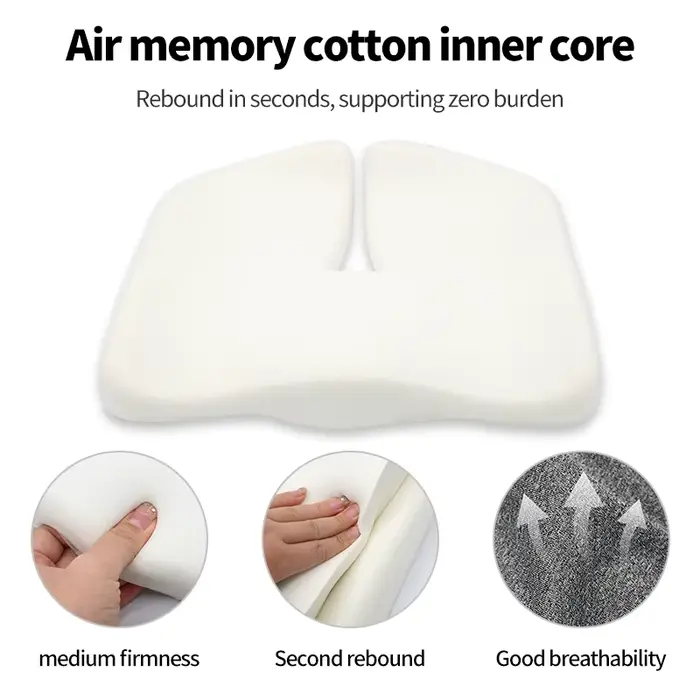 Coquilone sciatique soulagement des maux de dos confort chaise de bureau coussin de siège de voiture antidérapant
