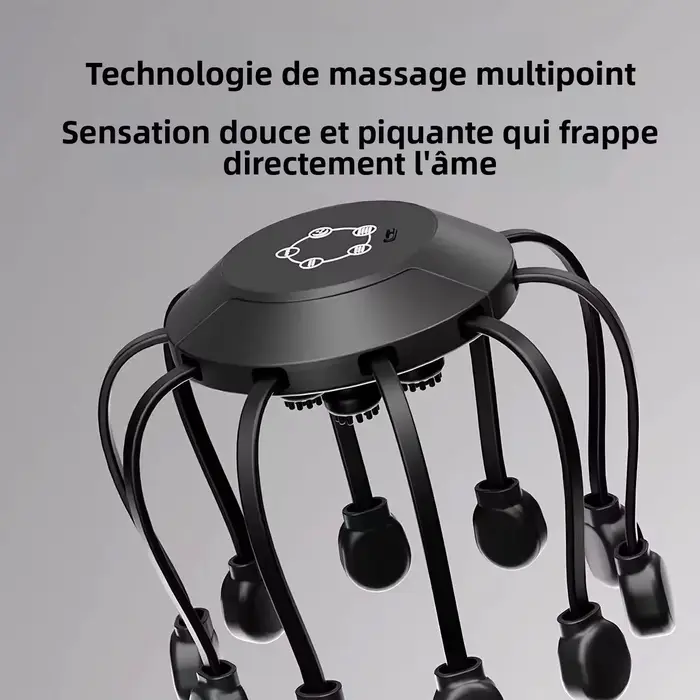 Masseur de tête électrique Octopus à 10/14 griffes
