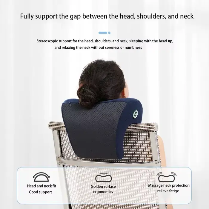 Appui-tête orthopédique en mousse à mémoire de forme, soutien du cou, repose-bureau, pause déjeuner,