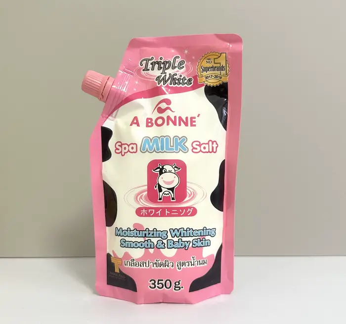 Sels de bain thaïlandais A BONNE SPA au lait / citron VC / saveur yaourt aux fruits, 350g par sachet