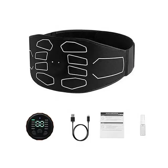 Ceinture de tonification abdominale EMS, Stimulation musculaire électrique, Toner musculaire, masseu