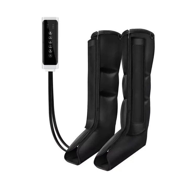 Bottes pneumatiques de massage par compression d'air à 4 airbags pour drainage lymphatique, système 