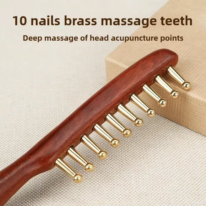 Peigne de massage pour méridiens de tête