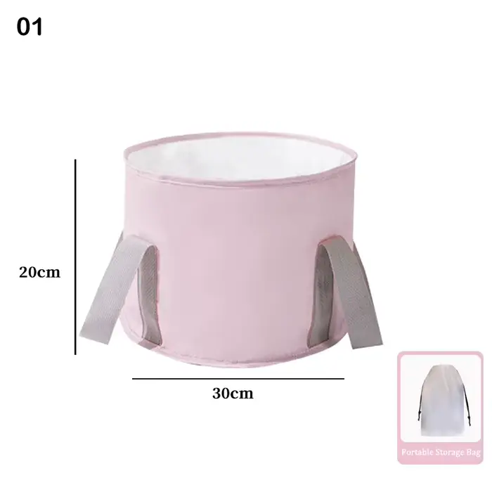 Baignoire de pieds pliable et Portable, seau haut avec Drainage pour la maison, Spa, Relaxation, voy