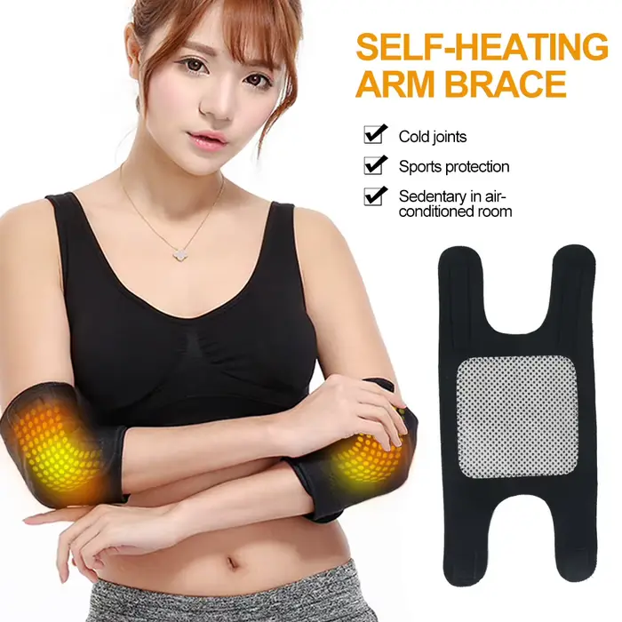 Ceinture de soutien des coudes et des bras auto-chauffante en Tourmaline, thérapie magnétique, soulagement de la douleur, amincissant, perte de poids, soins des bras