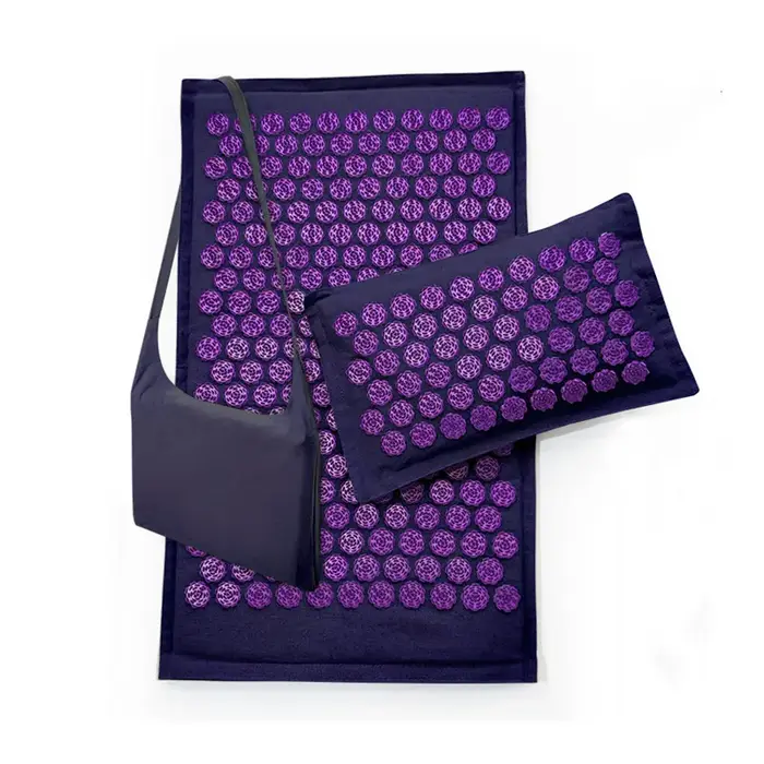Tapis de yoga et de massage en lin naturel et fibre de coco