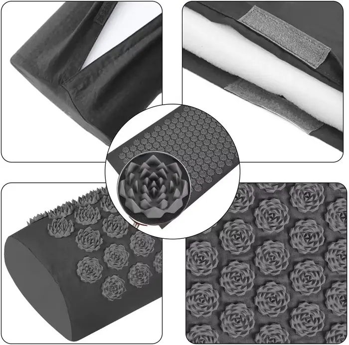 Pranamat Eco Lotus Spike Mat Acupuncture Massage Coussin Kuznetsov's Applicateur pour Cou Pied Dos Yoga Acupression