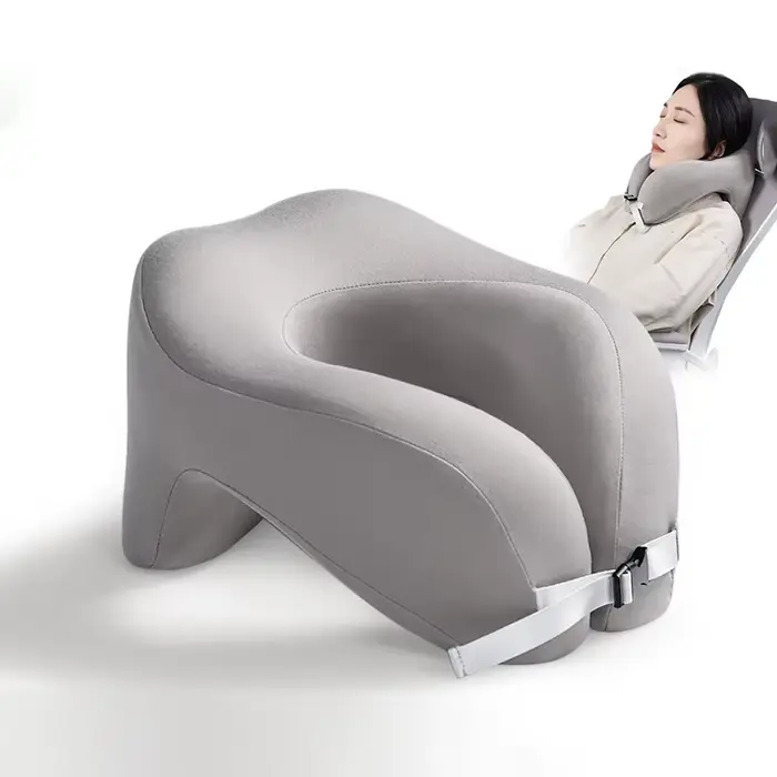 Oreiller de voyage en forme de U en mousse à mémoire