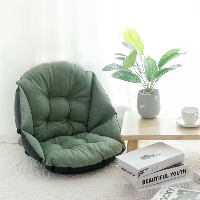 Coussin de siège semi-fermé avec dossier et coussin