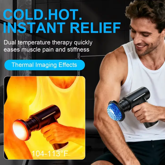 Pistolet de Massage des tissus profonds avec chaleur froide