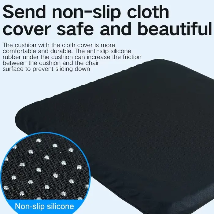 Coussin rafraîchissant en gel pour l'été, idéal pour les longues périodes assises sans fatigue, pour siège de voiture, coussin de siège souple, pour le bureau, tabouret domestique, assise confortable.