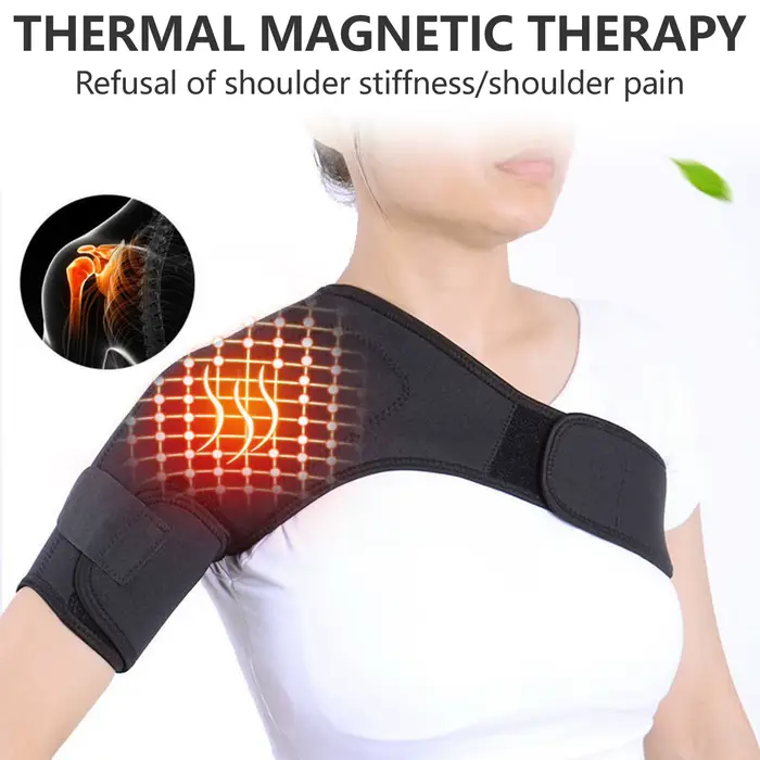 Attelle d'épaule simple réglable auto-chauffante, soulagement de la douleur, masseur pour manchette rotateur, coussinet d'épaule Cervical