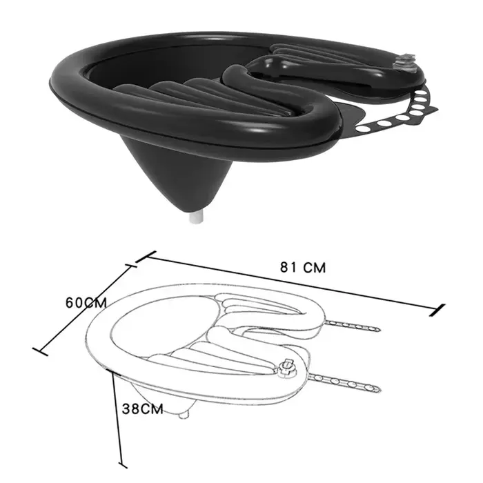 Bassin de shampoing gonflable pliable en PVC