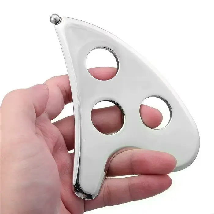Outil intelligent de massage Gua Sha à trois trous pour la relaxation musculaire profonde