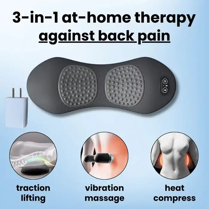 Okayso masseur de dos 3 en 1 avec lit de soulagement dormir Shiatsu tissus profonds Portable épaule