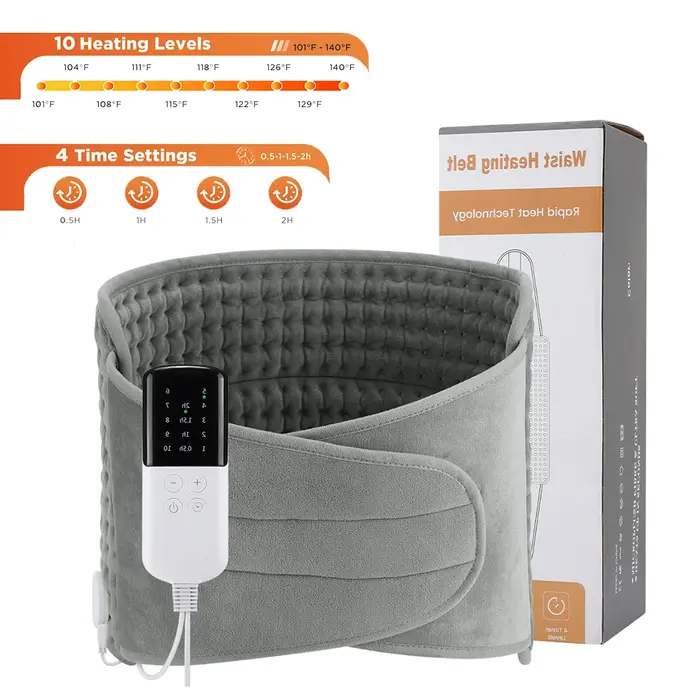 Coussin chauffant électrique pour crampes de période