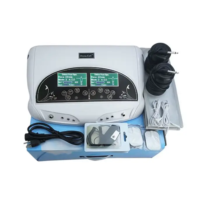 Système de SPA de bain de pieds de désintoxication ionique double