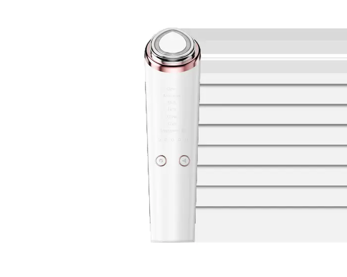 Appareil de beauté multifonctionnel à micro-courant pour le visage, lumière LED 3 couleurs, masseur 