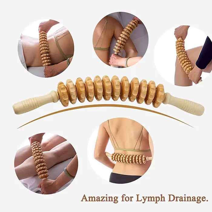Rouleau de Massage outil de thérapie en bois