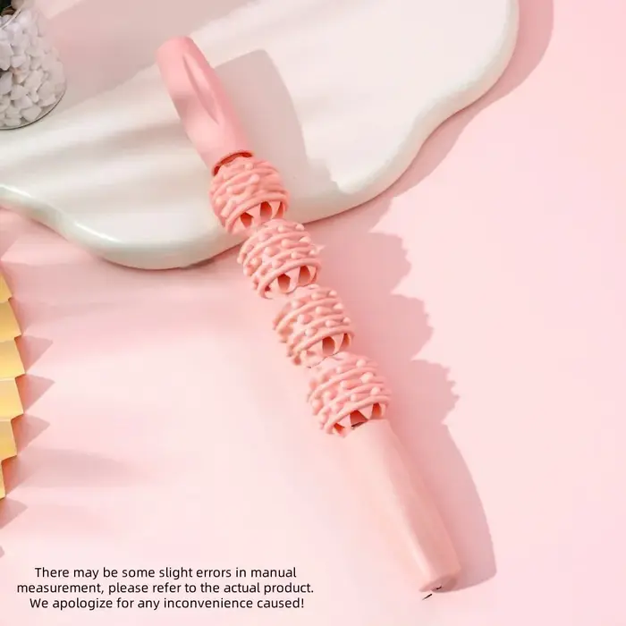 Bâton de massage à 4 rouleaux pointus, relaxant musculaire pour les jambes, rouleau de massage profond pour le corps entier, yoga et fitness