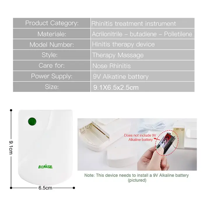 Nez rhinite sinusite traitement thérapie nez Massage fièvre de foin basse fréquence impulsion Laser éternuement Machine