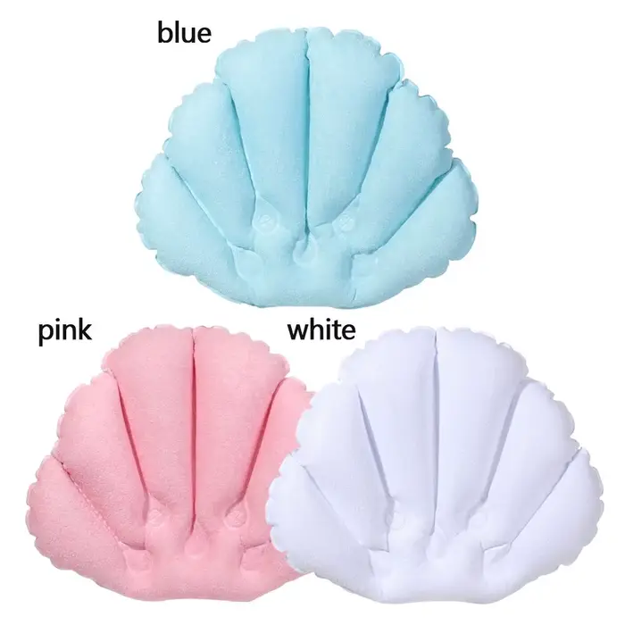 Oreiller de bain doux pour le cou avec aspiration