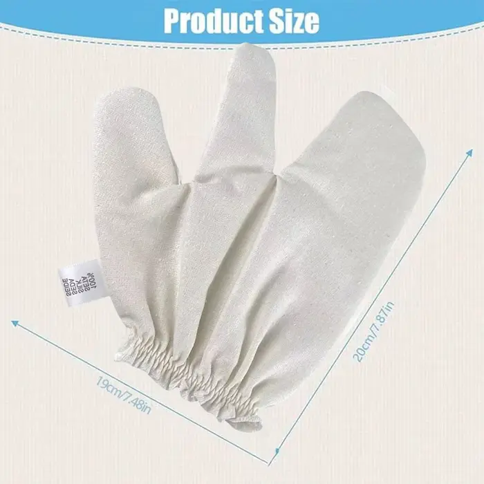 Gants de massage en soie brute Garshana