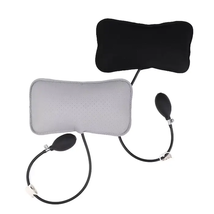 Oreillers conception orthopédique pour soulager les maux de dos Portable cou épaule Posture Massage Correct coussin de soutien lombaire gonflable