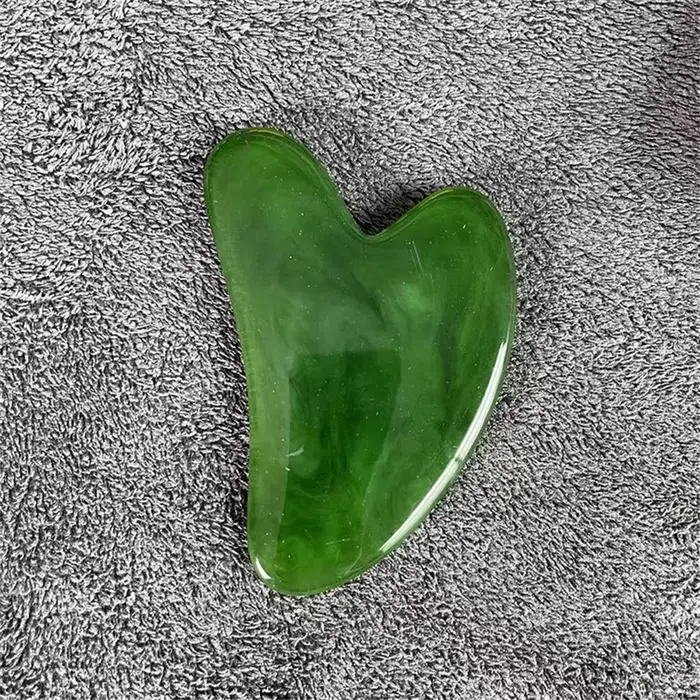 Outils de massage Guasha en jade pour le visage, outils de beauté Guasha, soin raffermissant de la p