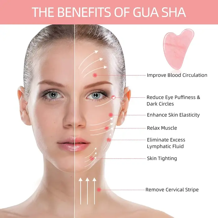 Outil facial Gua Sha, outil Guasha pour le visage
