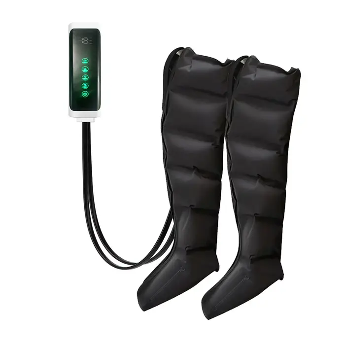 NOUVEAU Massage des jambes à compression d'air 6 bottes pneumatiques à airbag utilisées pour la circulation et la