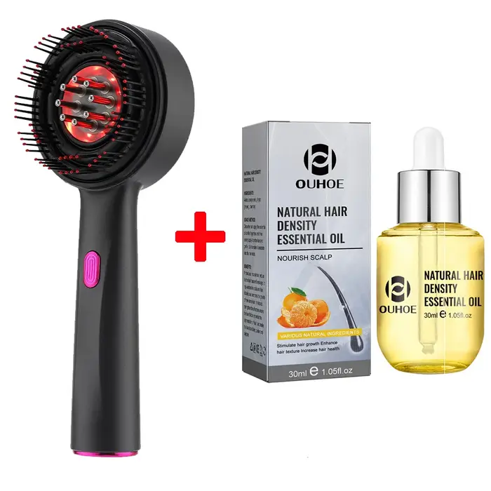 Peigne de Massage du cuir chevelu 630nm