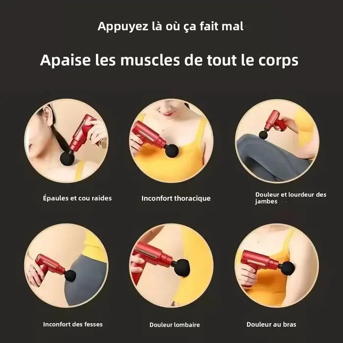 Mini pistolet de massage portatif sans fil