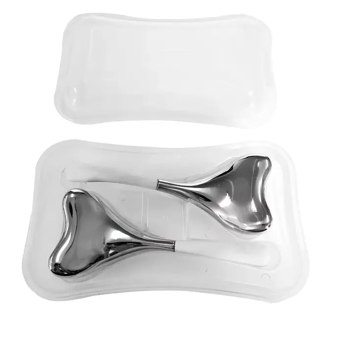 Rouleau de Globes de glace de Spa rafraîchissant en acier inoxydable, bâtons Gua Sha Cryo, masseur p