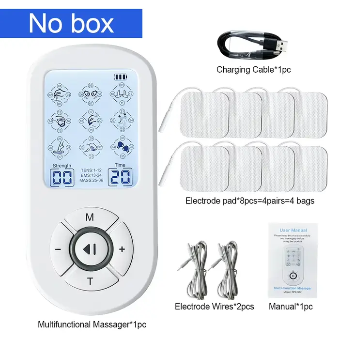 Masseur corporel électrique TENS, stimulateur musculaire EMS, appareil d'acupuncture numérique haute