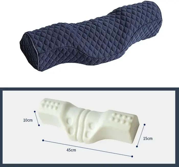 Oreiller cervical, oreiller ergonomique en mousse à mémoire de forme
